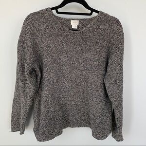 Alps Brown Tone Sweater Long Sleeve Size M